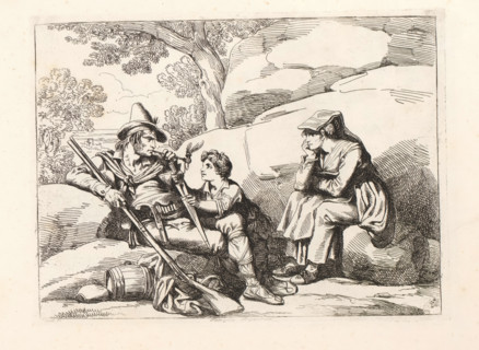 Famiglia Brigantesca, Resting bandits, Nuova raccolta di cinquanta costumi de contorni di Roma,