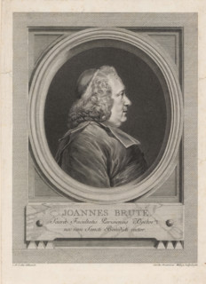 Joannes Bruté, Portrait of Jean Bruté, print, album page, Print is part of an album., printmaker:
