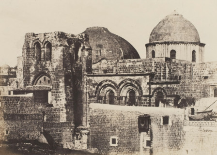 Jerusalem. Saint Sepulcre. Vue générale, View of the Church of the Holy Sepulcher in Jerusalem,