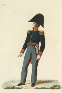 Local Commander, (Colonel), print, A Dutch local commander, colonel. Plate 6. Uniform