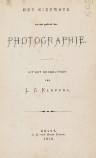 The latest in the field of photography, book, writer (clerical worker): LG Kleffel, Berlin,