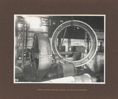 Large central juice collector system 'de Haan' in operation, album page, photograph, Album page