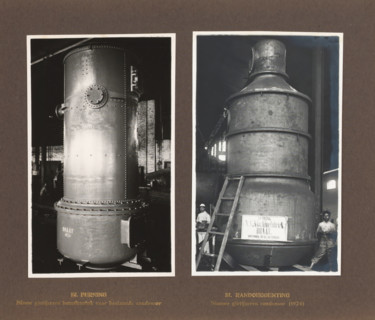 Sf. Perning New cast iron lower piece ... Sf. Randoegoenting New cast iron condenser (1924), album