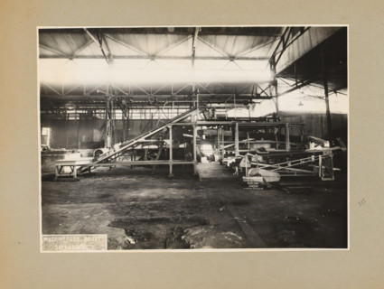 Tea sorting installation, album page, photograph, Album page with a photo of a tea sorting