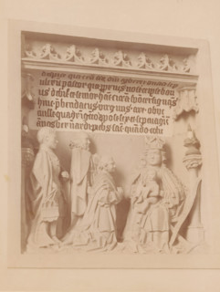 Bas-relief in the St. Hippolytus Church in Middelstum, photograph, annotation: 'Bas-relief in the