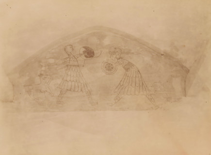 Mural in the Reformed Church in Westerwijtwerd, photograph, annotation: 'Church in Westerwijtwerd,