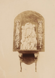 Tomb monument of Jacob van Campen in the St. George's Church in Amersfoort, photograph, annotation: