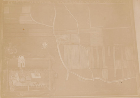 Photo reproduction of a map of the municipality of Houten, photograph, reproduction, annotation: