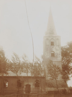 View of the Reformed Church in Schalkwijk, photograph, annotation: 'Dutch Reformed Church in