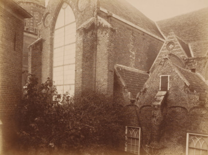 South side of the Old St. Nicholas Church in IJsselstein, photograph, annotation: 'Church in