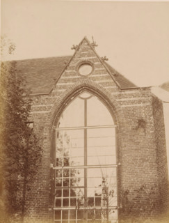 Part of the choir of the Old St Nicholas Church in IJsselstein, photograph, annotation: 'Church in