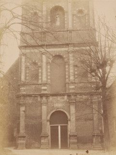 Tower of the Old St. Nicholas Church in IJsselstein, photograph, annotation: 'IJsselstein',