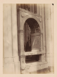 Grave monument in the Dom of Utrecht, photograph, annotation: 'Utrecht', annotation: 'Cathedral in