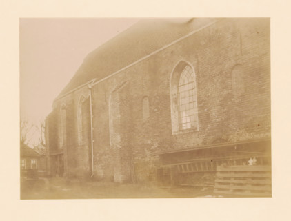 North side of the St. Lambertus Church in Wilsum, photograph, annotation: 'Wilsum', annotation: