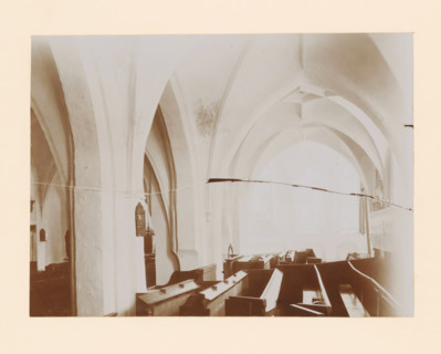 Interior of the St. Nicholas Church in Wijhe, photograph, annotation: 'Dutch Reformed Church in