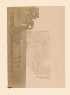 Mural in the St. Michael's Church in Zwolle, photograph, annotation: 'Zwolle: found mural in the St