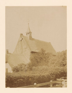 View of the church of Windesheim, photograph, annotation: 'Windesheim (O.IJ.) Church of the Dutch