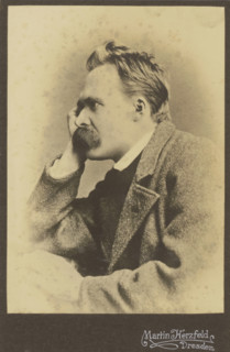 Portrait of Friedrich Nietzsche, photograph, annotation: 'Nietzsche', photographer: Martin