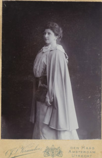 Portrait of an unknown standing woman, photograph, cabinet photograph, Possibly a portrait of a