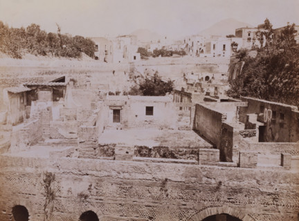 Panorama di Ercolano, View of ruins at Herculaneum, Italy, photograph, number: 'No. 1291',