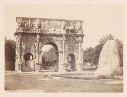 Arco di Costantino preso dal Colosseo (Roma), Triumphal Arch of Constantine in Rome, Italy,