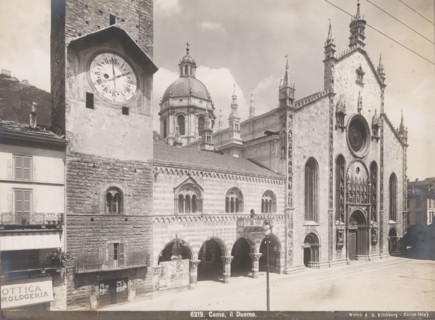 Como, il Duomo, View of the Como Cathedral, photograph, collector's mark: 'VOSMAER', number: '6219
