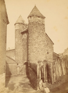View of the Helpoort in Maastricht, photograph, inscription: 'Helpoort Maastricht', name: 'S.
