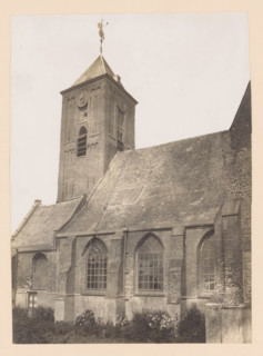 South side of the Old Church in Naaldwijk, photograph, annotation: 'Jz. Sweerts, ca. 1620',