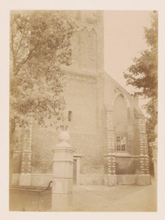View of the Reformed Church of Noordwijk-Binnen, photograph, annotation: 'Noordwijk-binnen (ZH), NH