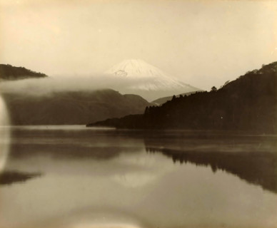 Fuji seen from a distance, Japan, photograph, annotation: '23. Fuji', c. 1895 - c. 1915,