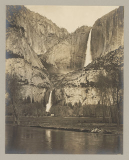 Yosemite waterfall, photograph, Bottom right reads: 10109., annotation: '2. Yosemete-fall.',