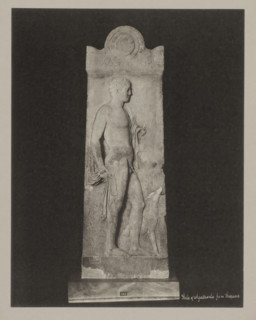 Stèle of Thepiae, Stele of Agathocles from Thepiae, photograph, number: '38.', Athens (possibly), c
