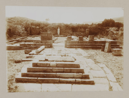 Temple of Apollo at Phaestus, Crete, photograph, annotation: '63 Crete. Phestos, Apollo temple at