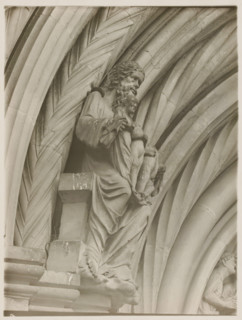 Fürstentor, Dasselbe, Abraham vl, Detail of the Fürstenportal in the cathedral of Bamberg, album