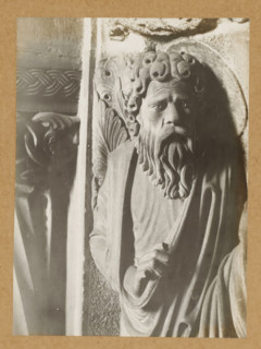 Georgenchorschranken, Prophetenrelief (n.SS) 1.Prophet v.li. (Kopf vv), Detail of the rood screen