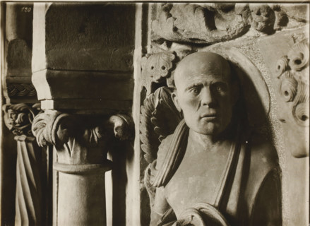 Georgenchorschranken derselbe m. Kapitellen, Detail of the rood loft in the Ostchor of Bamberg