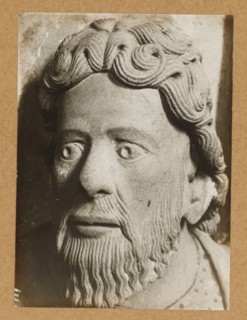 Georgenchorschranken 4 Avl (Heads from front), Detail of the rood screen in the East Choir of