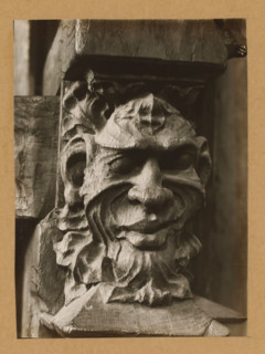 Choir stalls in the St. Peter's choir, Mask, Detail of the choir stalls in Bamberg Cathedral, album