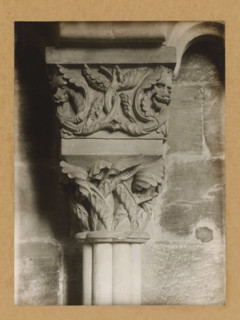 Capital in Bamberg Cathedral, East Church, Arkadencapitell, album page, photograph, This photo is