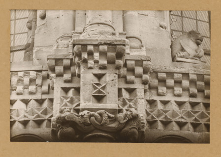 East Church, 1. Frieze 3., View of the sculpture of a frieze of Bamberg Cathedral, album page,