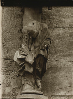Detail of the Fürstenportal in the cathedral of Bamberg, Adamspforte, Johannes vN, album page,