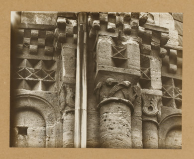 East Church, 1. Frieze 5., View of the sculpture of a frieze of Bamberg Cathedral, album page,