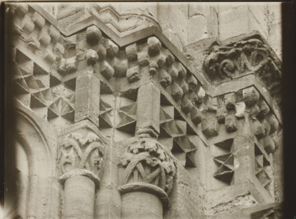 East Church, 1. Frieze 6., View of the sculpture of a frieze of Bamberg Cathedral, album page,