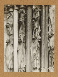 Detail of the Princely Portal in Bamberg Cathedral, Princely Gate Statue no. 1.2.3. vN, album page,