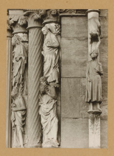 Detail of the Princely Portal in Bamberg Cathedral, Princely Gate Statues of the 5th and 6th