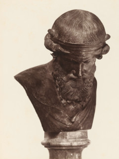 ... Museo di Napoli, Sculpture of Dionysus, album page, photograph, This photo is part of an album