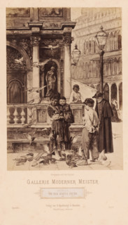 Reproduction of painting 'Vor dem Marcus Thurm' by Adolf Echtler (1843-1914), Gallerie Moderner