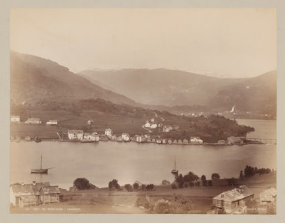 Parti fra Nordheimsund, Hardangerfjord ?, Norway, photograph, Norway., inscription: 'K. KNUDSEN,