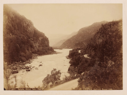 Ryfylke, Mellem-Osen, Sand, photograph, View of a wide river, Norway., caption: '2877. Ryfylke, ',