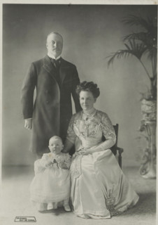 Portrait of Wilhelmina, Queen of the Netherlands, Hendrik of Mecklenburg-Schwerin and Juliana,